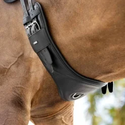 LeMieux - Sangle courte de dressage cuir Arika noir