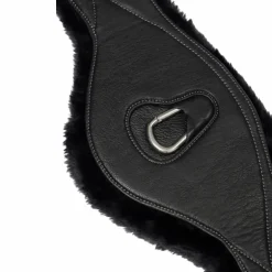 LeMieux - Sangle longue en cuir doublure amovible laine synthétique Arika noir