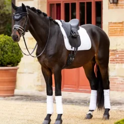 LeMieux - Tapis de dressage Merino + avec amortisseur intégré blanc
