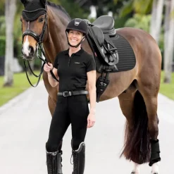 LeMieux - Tapis de dressage Square Soft Shell Anti Glisse EuroJump noir