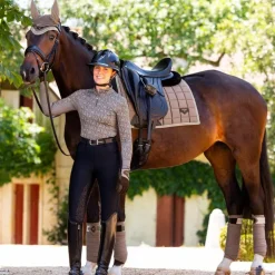 LeMieux - Tapis de dressage Square Loire Classique satin walnut