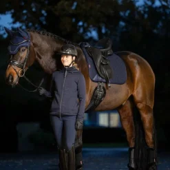 LeMieux - Tapis de dressage Pro Sorb Plain 2 Square marine