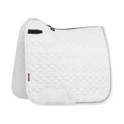 LeMieux - Tapis de dressage Crystal Suede Square blanc