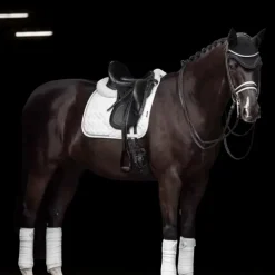 LeMieux - Tapis de dressage Crystal Suede Square blanc