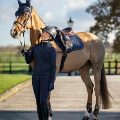 LeMieux - Tapis de selle Crystal Suede Close Contact marine