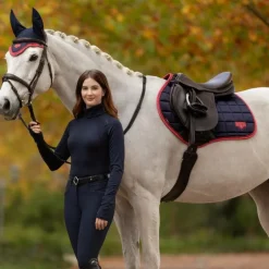 LeMieux - Tapis de selle Square Loire Classic marine/ cranberry