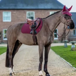 LeMieux - Tapis de selle Square Soft Shell Anti Glisse EuroJump bordeaux