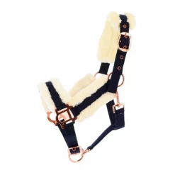 Norton - Licol Confort marine/bouclerie or rose