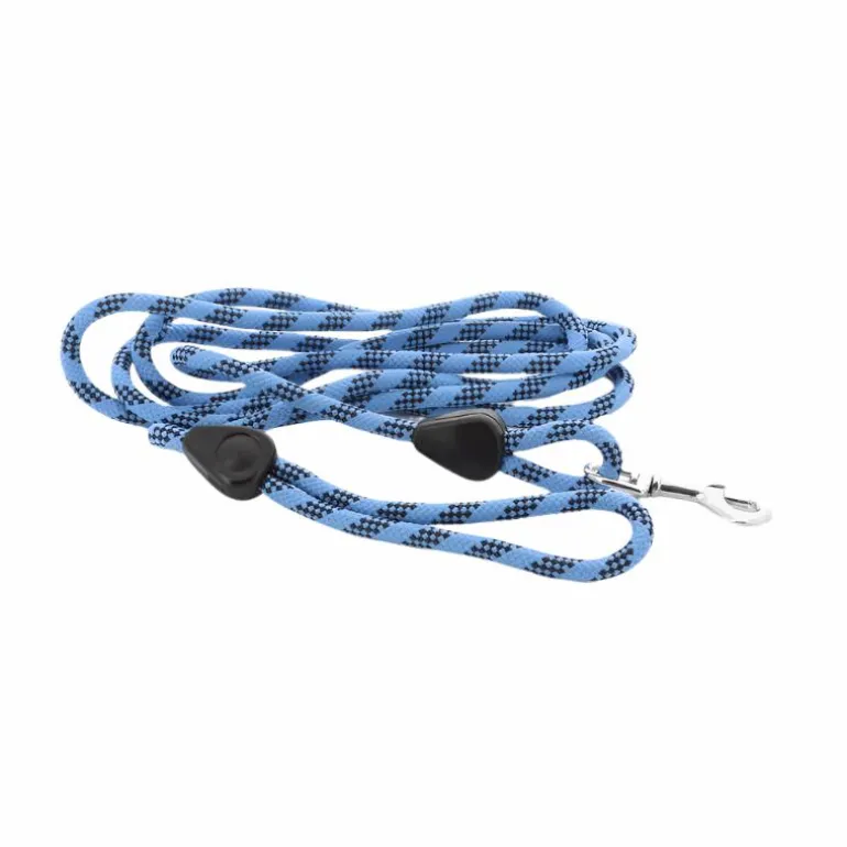 Norton - Longe corde avec poignée bleu ciel/ marine