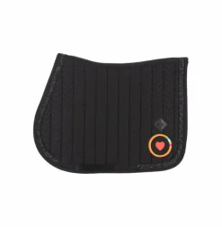 OHLALA - Tapis de selle Glitter stone noir logo OHLALA