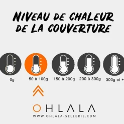 Paddock Sports - Couverture de box matelassée noir 50 g