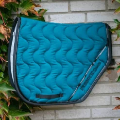 Paddock Sports - Tapis de selle sport origine bleu canard