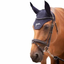 Pénélope - Bonnet pour chevaux coton marine