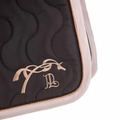 Pénélope - Tapis de selle Diamant noir/ blanc/ rose gold