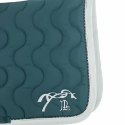 Pénélope - Tapis de selle Diamant bleu canard/ blanc