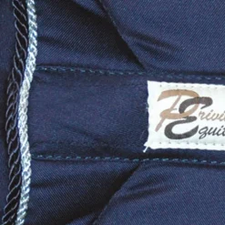 Privilège Equitation - Tapis de selle Palm Beach Marine / Argent / Marine