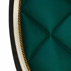 Privilège Equitation - Tapis de selle Del Mar vert forêt/or