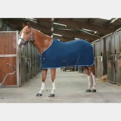 Riding World - Chemise polaire avec sur-sangles croisées marine 240g