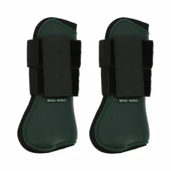 Riding World - Guêtres protège-tendons vert foncé x2