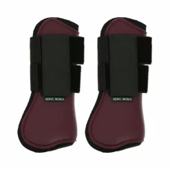 Riding World - Guêtres protège-tendons bordeaux x2
