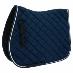 Riding World - Tapis de selle Velours marine