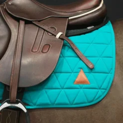 Tacante - Tapis de selle Excel-Anse mixte vert émeraude