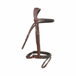 TdeT - Bridon et rênes Lautrec havane foncé/noir