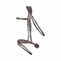 TdeT - Bridon et rênes têtière anatomique Matisse marron/marron