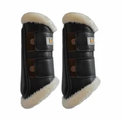 TdeT - Guêtres fermées postérieurs mouton noir/ tabac x2