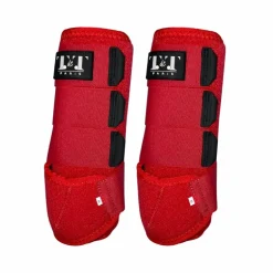 TdeT - Guêtres Néoprène rouge x2