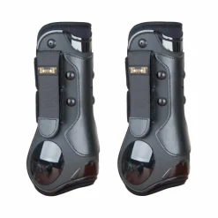 TdeT - Guêtres ouvertes coques et cuir noir