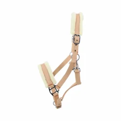 TdeT - Licol en nylon et mouton pêche/ naturel