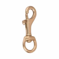 TdeT - Mousqueton à pompe œil rond laiton