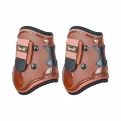 TdeT - Protèges boulet coque et cuir marron/noir