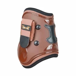 TdeT - Protèges boulet coque et cuir marron/noir