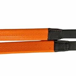 TdeT - Rênes en caoutchouc petits picots orange