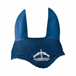 Veredus - Bonnet anti-bruits pour chevaux Bleu