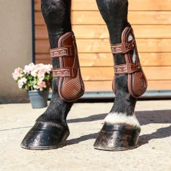 Veredus - Guêtres ouvertes Carbon Gel Vento Marron x2