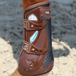 Veredus - Guêtres ouvertes Carbon Gel Vento Marron x2