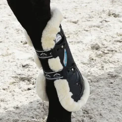 Veredus - Guêtres ouvertes Carbon Gel Vento Save The Sheep Noir x2